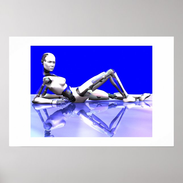 Póster Cyborg Blue (Frente)