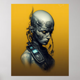 Póster Cyborg Chica Guay Teen