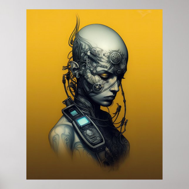 Póster Cyborg Chica Guay Teen (Frente)
