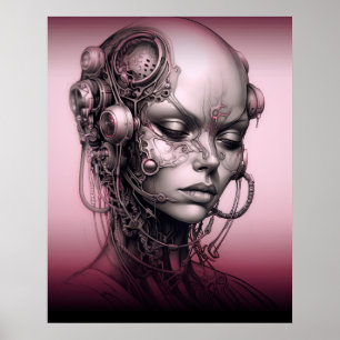 Póster Cyborg Chica Guay Teen
