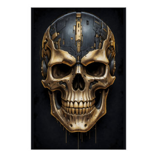 Póster Cyborg Skull