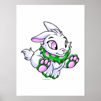 Póster Cybunny verde Carreras