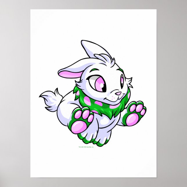 Póster Cybunny verde Carreras (Frente)