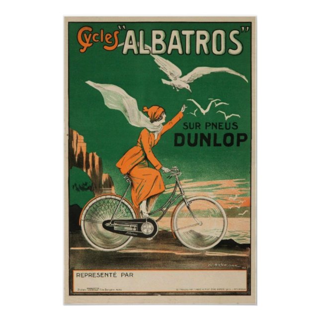 Póster Cycles Albatros Vintage (Anverso)