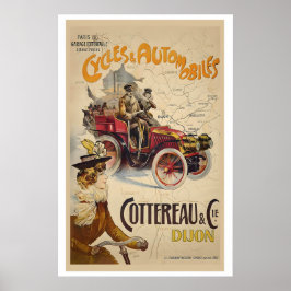 Póster Cycles and Automobiles Cottereau et Cie, Dijon