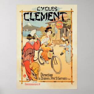 Póster Cycles Clement Pre Saint-Gervais