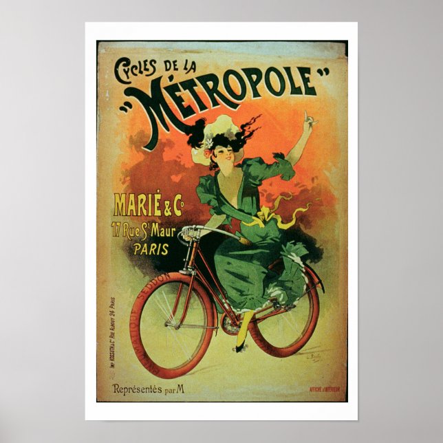 Póster 'Cycles de La Metropole', Marie & Co. (colour lith (Frente)