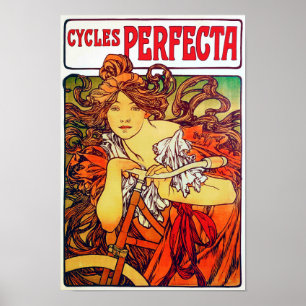 Póster Cycles Perfecta, Mucha