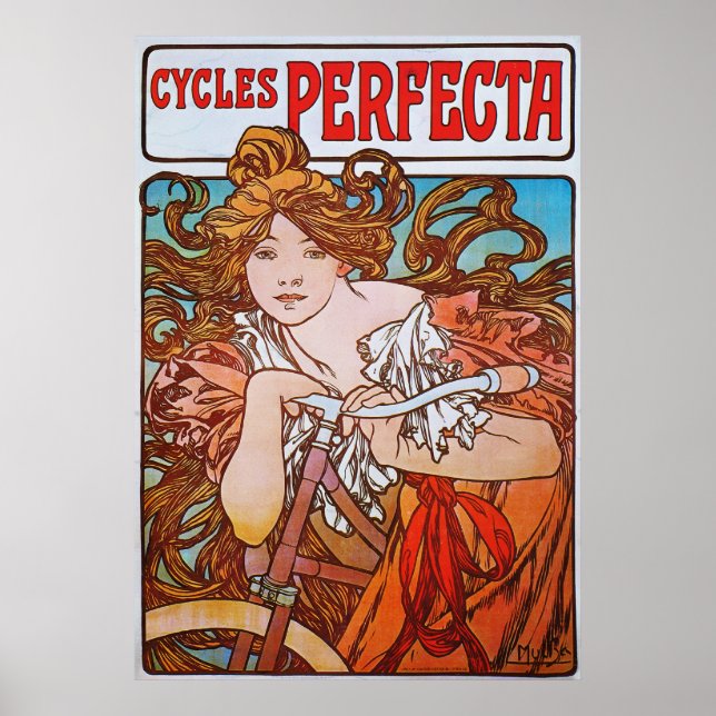 Póster Cycles Perfecta, Mucha (Frente)