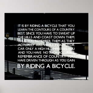 Póster Cycling motivational Poster.