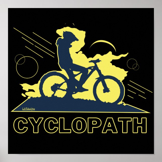 Póster CYCLOPATH graciosa idea de regalo de bicicleta de  (Frente)
