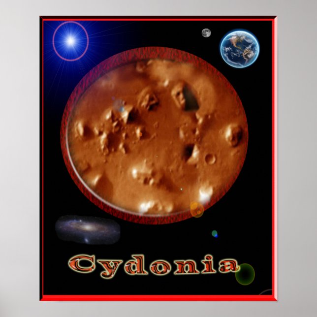 Póster Cydonia mars poster (Frente)