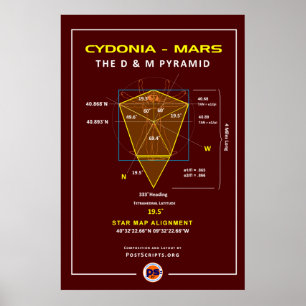 Póster Cydonia-Marte: Pirámide de D&M
