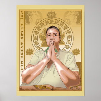 Póster Cyleni Nichiren Daishonin Poster del Budismo