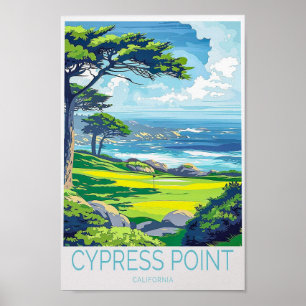 Póster Cypress Point California Travel
