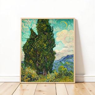 Póster Cypresses, Vincent van Gogh Art
