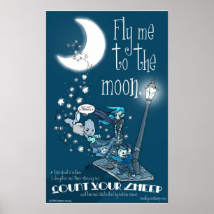 Póster CYS-Fly Mí A La Luna
