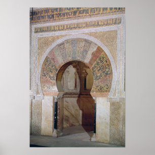 Póster d4:Mezquita: Entrada al Mihrab, c.786