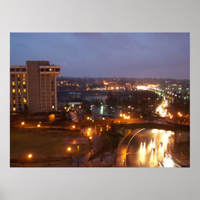 Póster D.C. de noche (Frente)