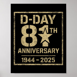 Póster D-day 81° aniversario 2025 Omaha Beach Memorial D