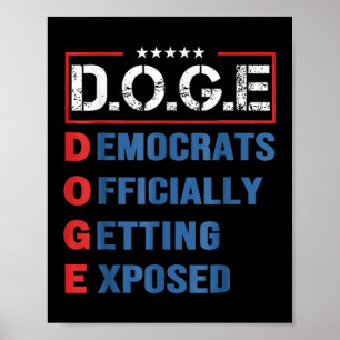Póster D.o.e. Doge Departamento De Eficiencia Gubernament
