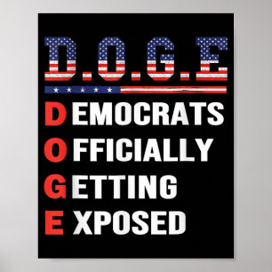 Póster D.o.e. Doge Departamento De Eficiencia Gubernament