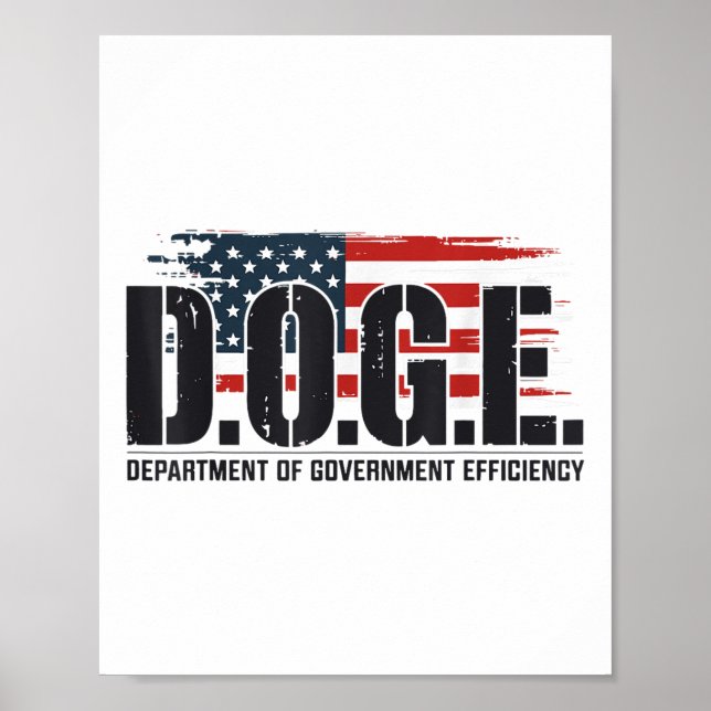 Póster D.o.e. Doge Departamento De Eficiencia Gubernament (Frente)