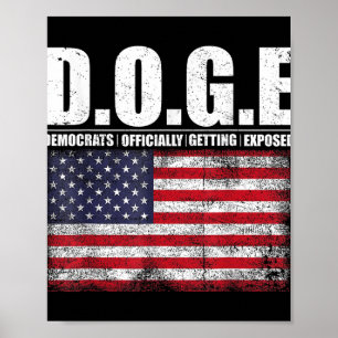 Póster D.o.e. Doge Departamento De Eficiencia Gubernament