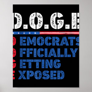 Póster D.o.e. Doge Departamento De Eficiencia Gubernament