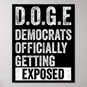 Póster D.o.g.e Doge Demócratas siendo expuestos oficialme