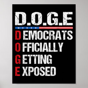 Póster D.o.g.e Doge Departamento De Eficiencia Gubernamen