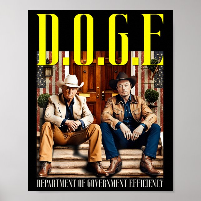 Póster D.O.P. Por ejemplo, Departamento De Eficiencia Gub (Frente)