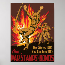 Póster Da 100% ~ Puedes prestar 10%