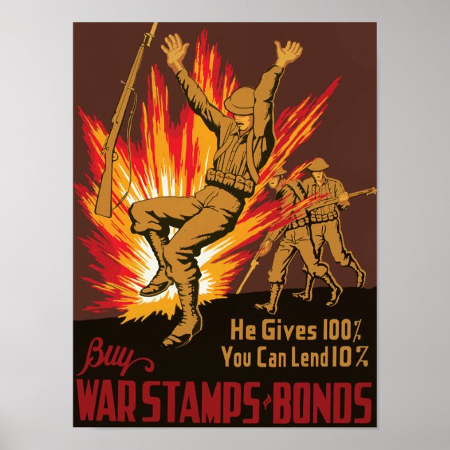 Póster Da 100% ~ Puedes prestar 10% (Frente)