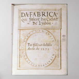 Póster Da Fabrica que falece ha Cidade de Lysboa'