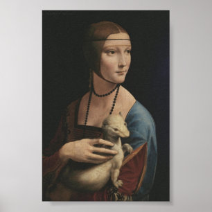 PÓSTER DA VINCI LA DAMA CON EL POSTER ERMINE