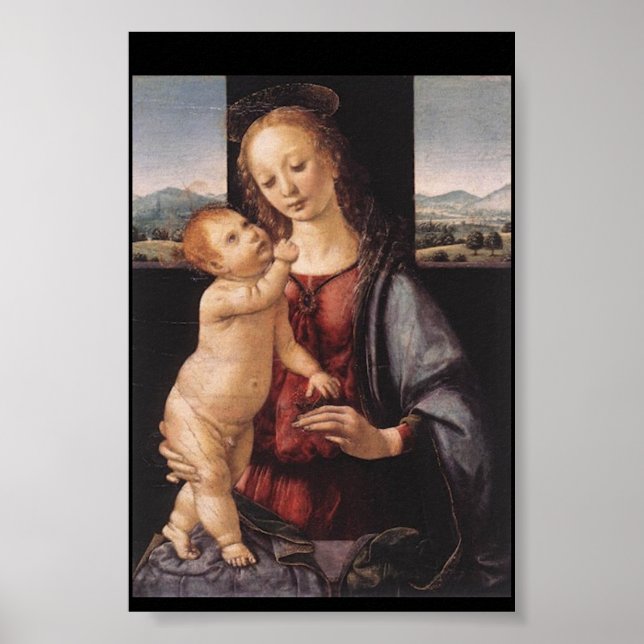 PÓSTER DA VINCI MADONNA Y POSTER INFANTIL (Frente)
