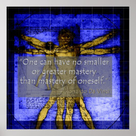 Póster Da Vinci Poster about Mastery of oneself