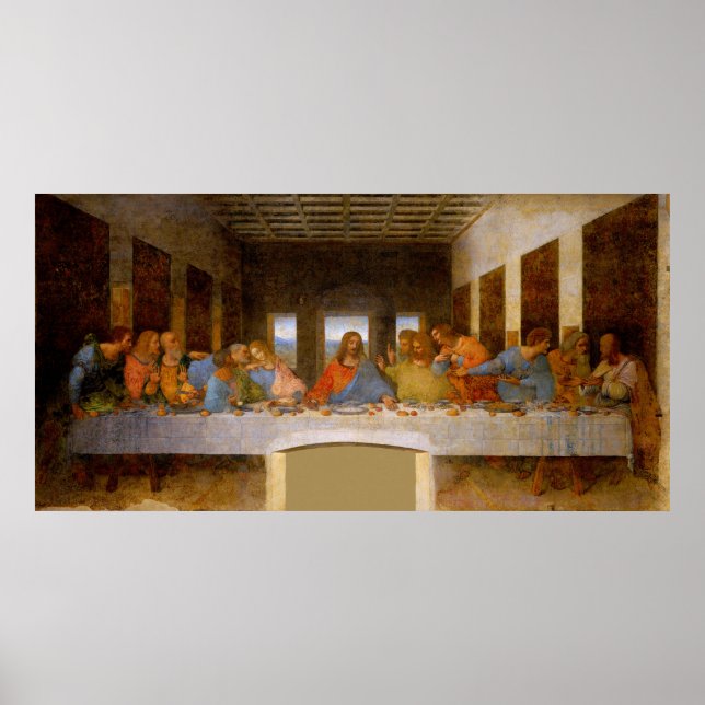 Póster Da Vinci Último Bella Artes de la Cena (Frente)