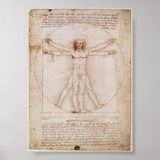 Póster Da Vinci:Vitruvian Man