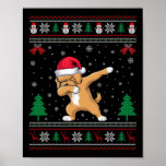 Póster Dabbing Apoo Dog Santa Hat Niños Chicas Christm<br><div class="desc">Dabbing Apoo Dog Santa Hat Niños Chicas Navidades</div>