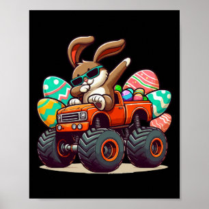 Póster Dabbing Bunny Happy Easter Boys niños Monster Cami