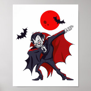 Póster Dabbing Dracula Vampiro Halloween Count Dabula Gif