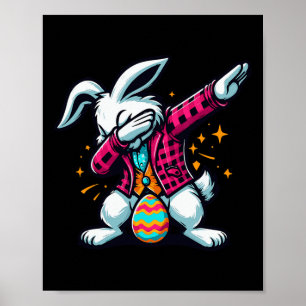 Póster Dabbing Easter Bunny