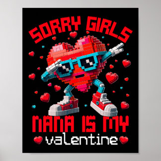 Póster Dabbing Heart Sorry Girls Nana Valentine Building 