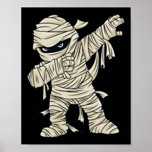 Póster Dabbing Mummy Halloween Chicas niños divertidos Da