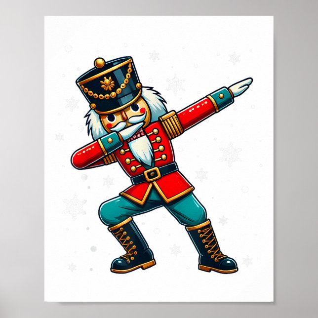 Póster Dabbing Nutcracker Christmas Costume Matching Fami (Frente)