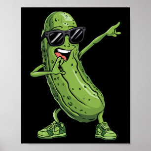 Póster Dabbing Pickle Dancing Cucumber Funny Sungl