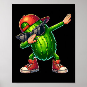 Póster Dabbing Pickle Dancing Cucumber Lover Funny Pickle