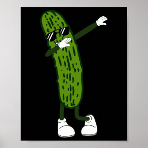 Póster Dabbing Pickle Danzando Ensaladas De Cupintero Y R